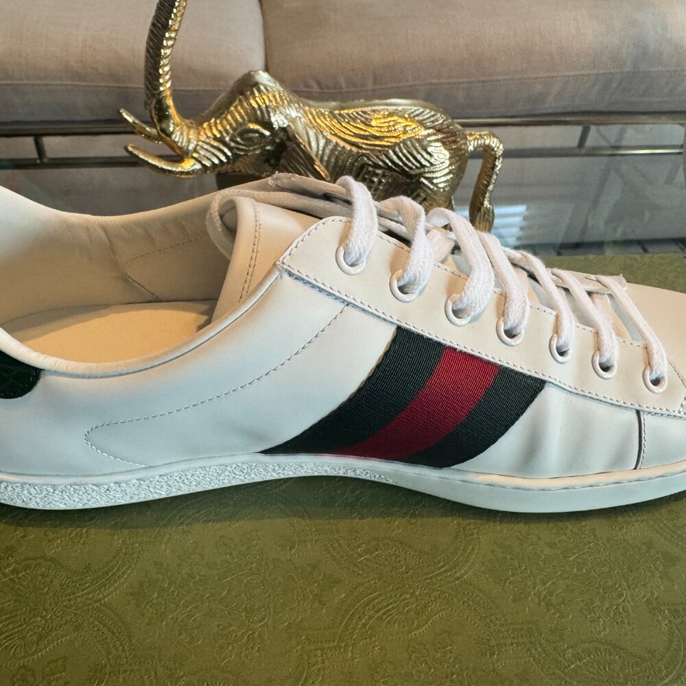 GUCCI ACE WEB LOW-TOP SNEAKERS - Picture 7 of 10